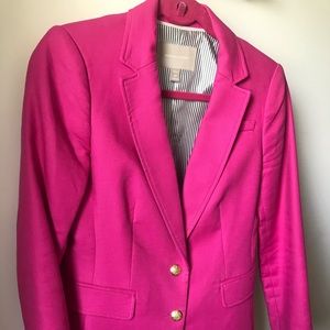 Fitted Pink Classic Blazer